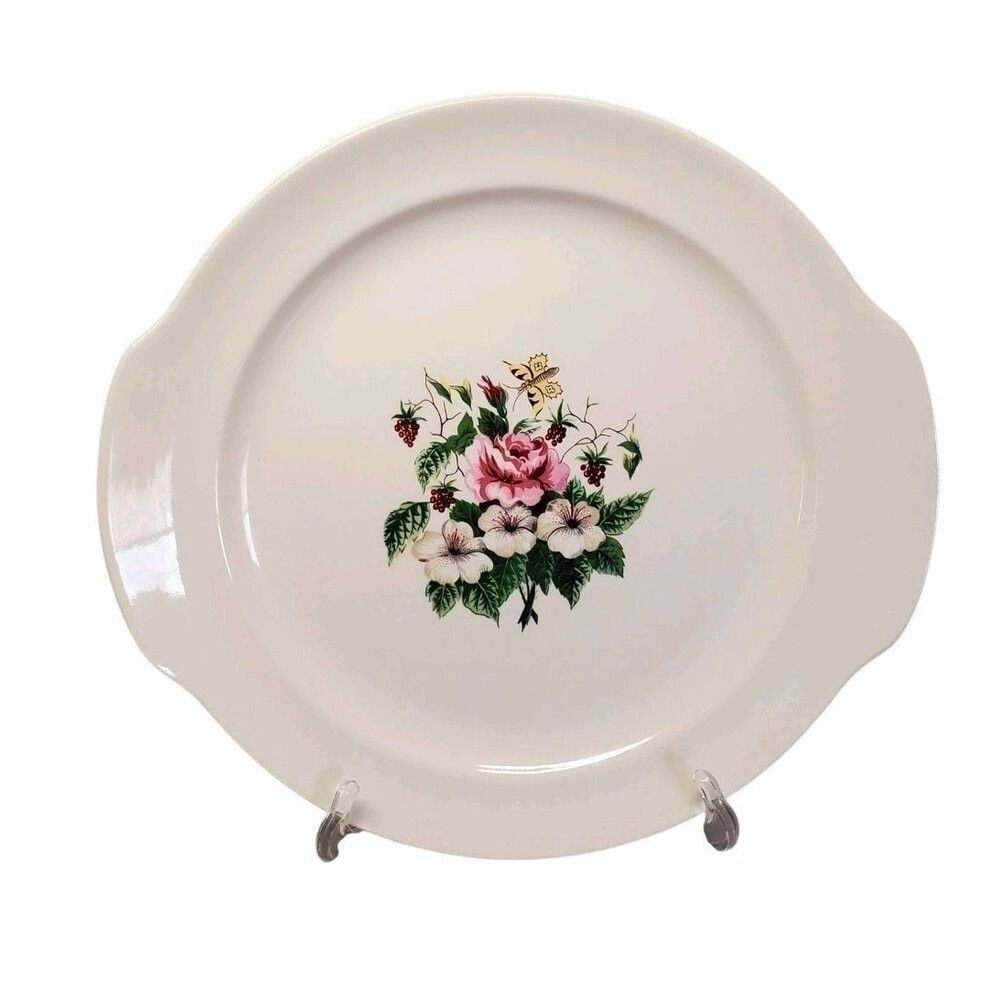 Regency by Lifetime China Co. Platter 10" Floral with Butterfly